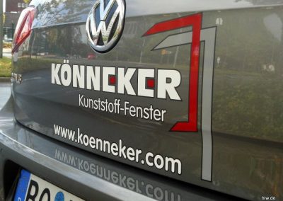 Fahrzeugbeschriftung VW Golf Autobeschriftung Folienbeschriftung Bochum Herne Ruhrgebiet Essen